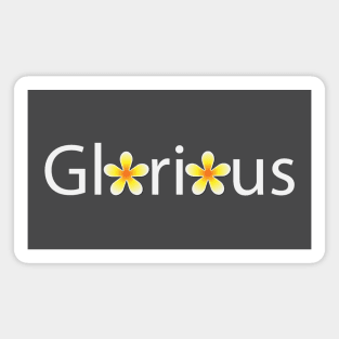 Glorious artistic typography design Magnet